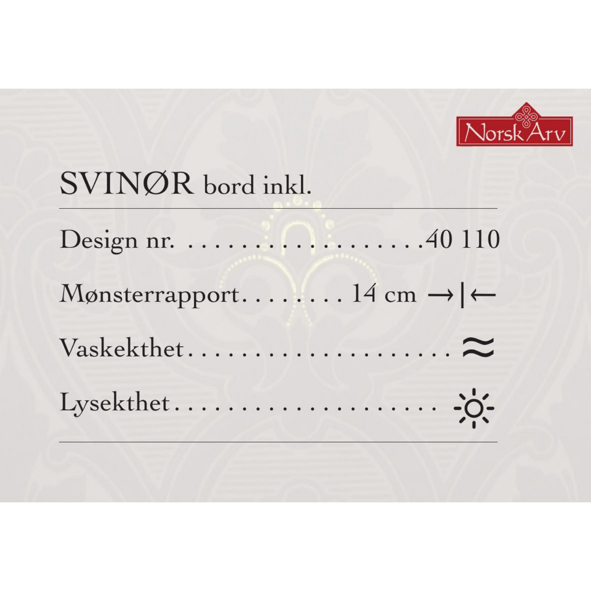 Svinør (bord inkl.)