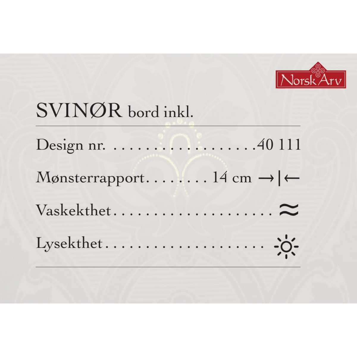 Svinør (bord inkl.)